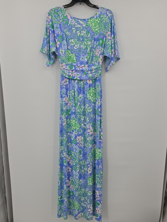 Lilly Pulitzer Dresses & Skirts - Lilly Pulitzer Pirigi Boat Neck Sunwashed Blue Plumes In Bloom Maxi Dress